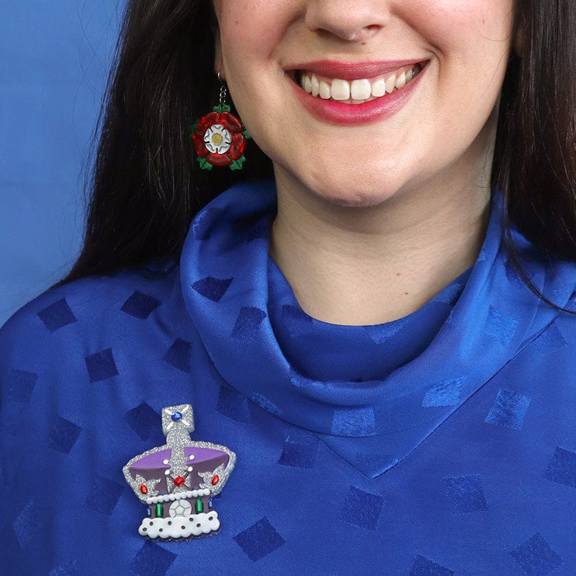 Crown Jewels Brooch  -  Erstwilder  -  Quirky Resin and Enamel Accessories