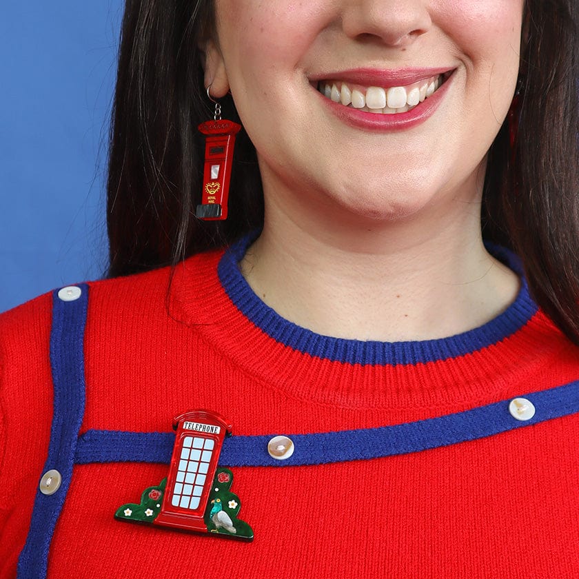 London Calling Brooch  -  Erstwilder  -  Quirky Resin and Enamel Accessories