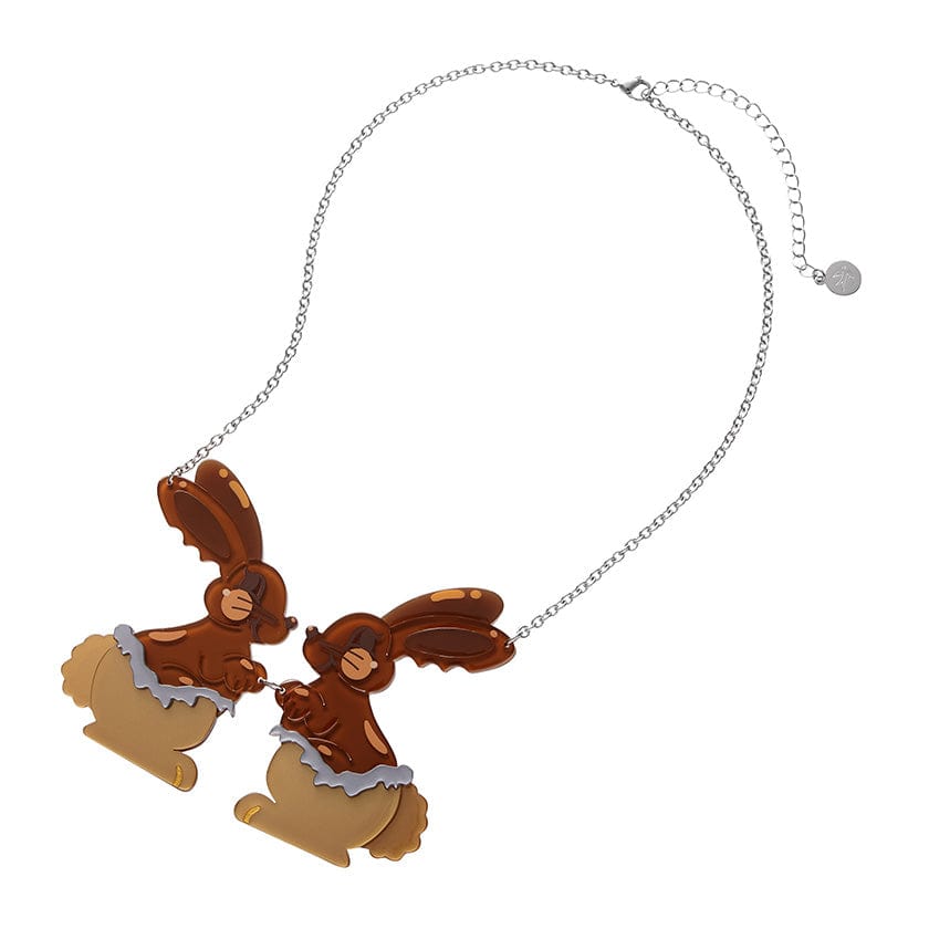 Cocoa the Bunny Necklace  -  Erstwilder  -  Quirky Resin and Enamel Accessories