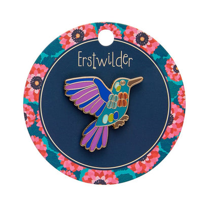 Humming Harmony Enamel Pin  -  Erstwilder  -  Quirky Resin and Enamel Accessories