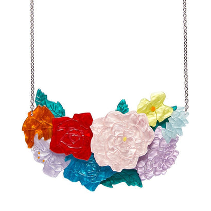 Declaración Floral Necklace (IMPERFECT)  -  Erstwilder  -  Quirky Resin and Enamel Accessories