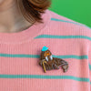 Old Man Walrus Brooch