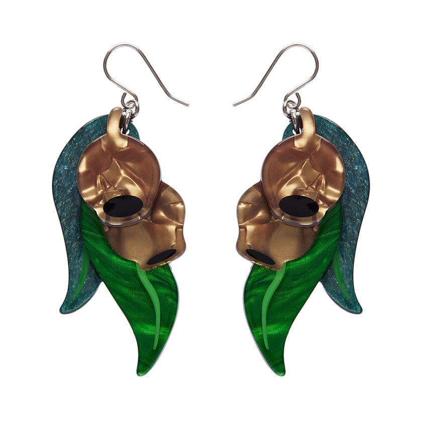 Gumnut Babies Drop Earrings  -  Erstwilder  -  Quirky Resin and Enamel Accessories