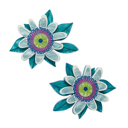 Passionate Petals Hair Clips Set - 2 Piece  -  Erstwilder  -  Quirky Resin and Enamel Accessories