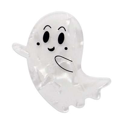 Ghost Mini Brooch  -  Erstwilder Simplified  -  Quirky Resin and Enamel Accessories