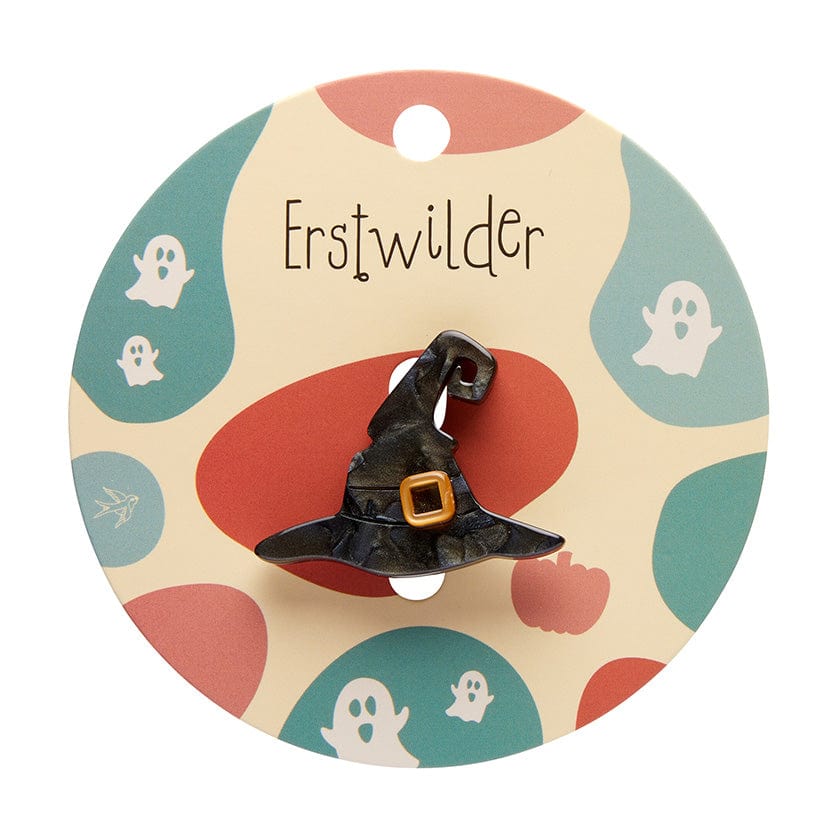 Witches Hat Mini Brooch  -  Erstwilder Simplified  -  Quirky Resin and Enamel Accessories