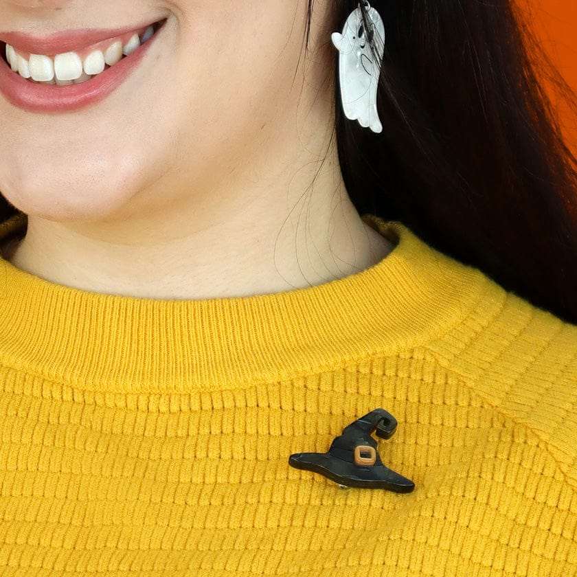 Witches Hat Mini Brooch  -  Erstwilder Simplified  -  Quirky Resin and Enamel Accessories