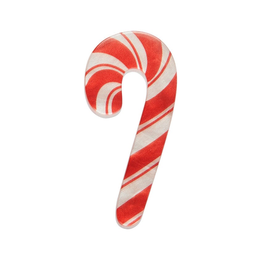 Candy Cane Mini Brooch  -  Erstwilder Simplified  -  Quirky Resin and Enamel Accessories