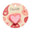 Scalloped Heart Simplified Mini Brooch