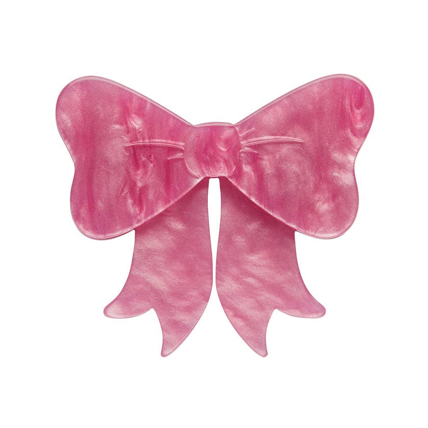 Sweet Bow Simplified Mini Brooch  -  Erstwilder Simplified  -  Quirky Resin and Enamel Accessories