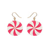 Lollies Drop Earrings - Magenta