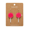 Lollypop Drop Earrings - Magenta