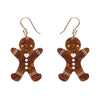 Gingerbread Man Drop Earrings