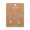 Spoon, Please! Drop Earrings - Gold