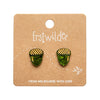 Acorn Stud Earrings - Green