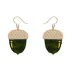 Acorn Drop Earrings - Green