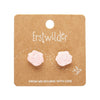 Eternal Rose Stud Earrings - Light Pink