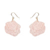 Eternal Rose Drop Earrings - Light Pink