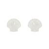 Sea Shell Stud Earrings - White