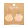 Sea Shell Drop Earrings - Iridescent