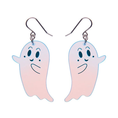 Ghost Drop Earrings - Iridescent  -  Erstwilder Essentials  -  Quirky Resin and Enamel Accessories