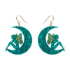 Fairy Moon Drop Earrings - Mint