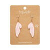 Fairy Wings Drop Earrings - Pink