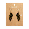 Fairy Wing Drop Essential Earrings - Black