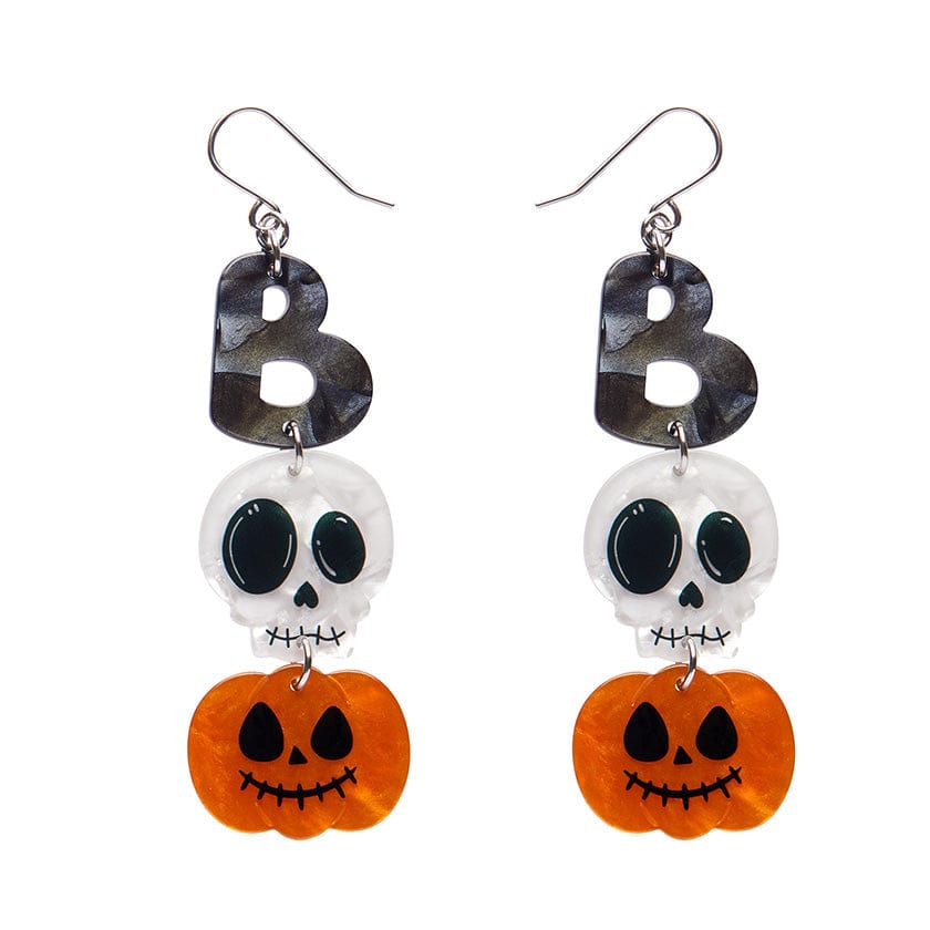 Boo Drop Earrings - Multi  -  Erstwilder Essentials  -  Quirky Resin and Enamel Accessories