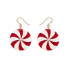 Lollies Drop Earrings - Red