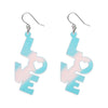 LOVE Drop Earrings - Iridescent