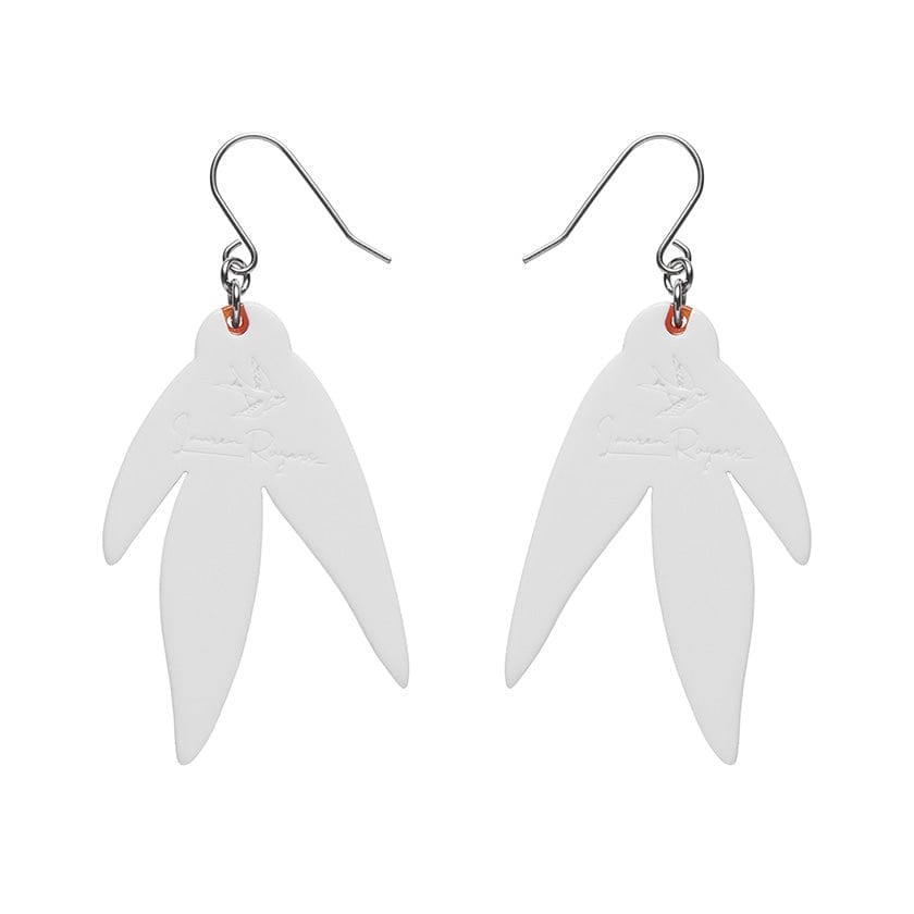 Gainful Gum Leaves Drop Earrings  -  Erstwilder  -  Quirky Resin and Enamel Accessories