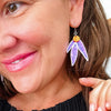 Gainful Gum Leaves Drop Earrings