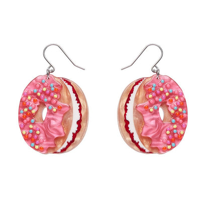 Donut Cake Drop Earrings  -  Erstwilder  -  Quirky Resin and Enamel Accessories