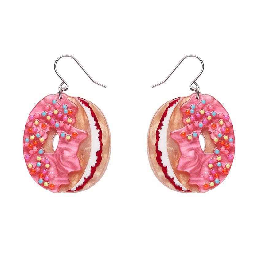 Donut Cake Drop Earrings  -  Erstwilder  -  Quirky Resin and Enamel Accessories