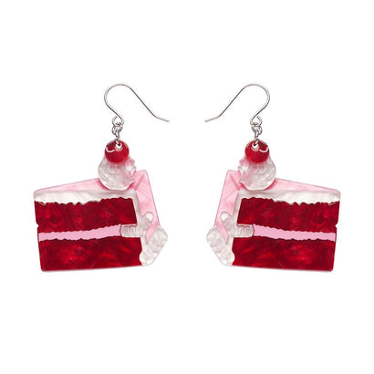 Romance Isn't Dead Cake Drop Earrings  -  Erstwilder  -  Quirky Resin and Enamel Accessories