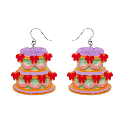 Vintage Dreams Showstopper Cake Drop Earrings  -  Erstwilder  -  Quirky Resin and Enamel Accessories