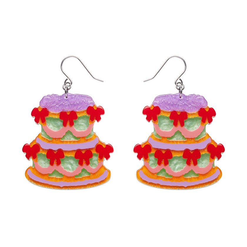 Vintage Dreams Showstopper Cake Drop Earrings  -  Erstwilder  -  Quirky Resin and Enamel Accessories