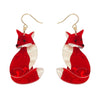 Charming Fox Drop Earrings