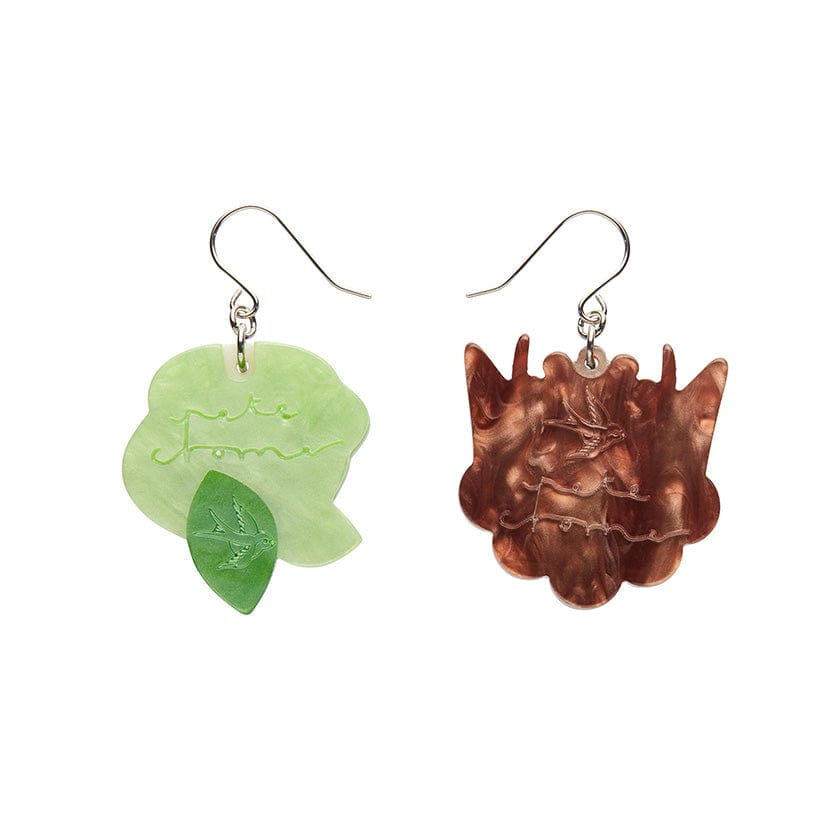 The Last Petal Drop Earrings  -  Erstwilder  -  Quirky Resin and Enamel Accessories