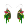 Red Gum Blossom Drop Earrings