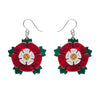 Tudor Rose Drop Earrings