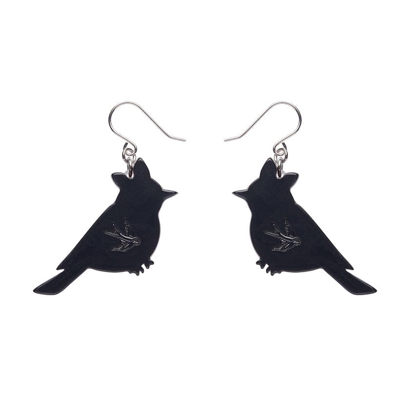 Rosie the Robin Drop Earrings  -  Erstwilder  -  Quirky Resin and Enamel Accessories