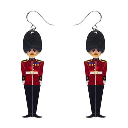 Changing of the Guard Drop Earrings  -  Erstwilder  -  Quirky Resin and Enamel Accessories