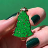 Topped With Tinsel Enamel Pin