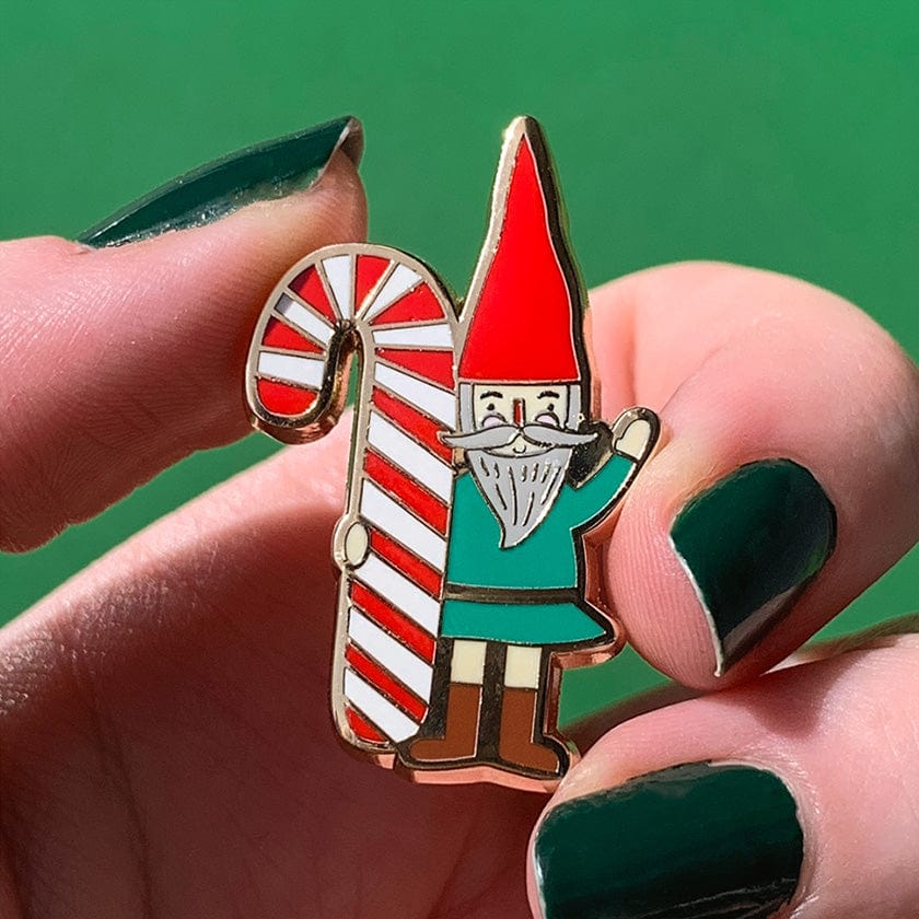 Treat Yo Elf Enamel Pin  -  Erstwilder  -  Quirky Resin and Enamel Accessories