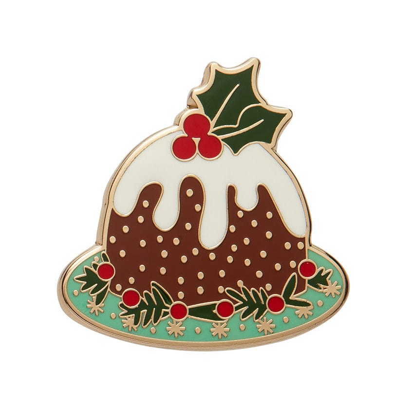 Pudding For All Enamel Pin  -  Erstwilder  -  Quirky Resin and Enamel Accessories