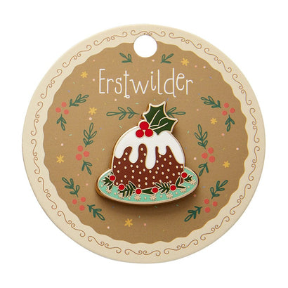 Pudding For All Enamel Pin  -  Erstwilder  -  Quirky Resin and Enamel Accessories