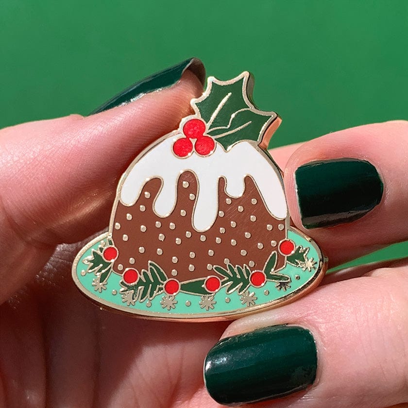 Pudding For All Enamel Pin  -  Erstwilder  -  Quirky Resin and Enamel Accessories