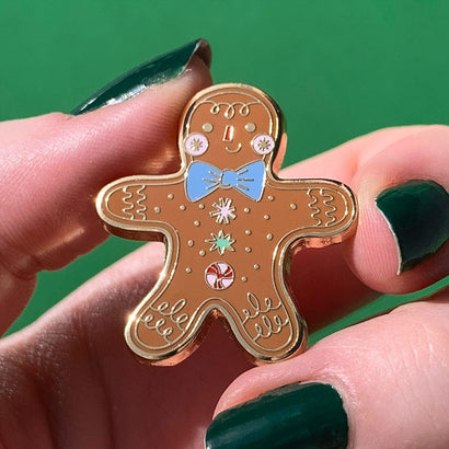 Santa's Snack Enamel Pin  -  Erstwilder  -  Quirky Resin and Enamel Accessories